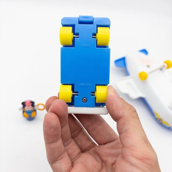 VTG 1987 Arco Disney Mickey’s Airport Airplane With Lot Of 10 Figures + Car - Picture 14 of 15